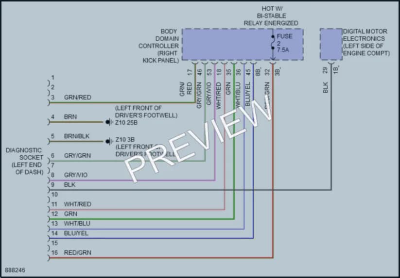 2024 BMW Z4 Computer Data Lines wiring diagram preview