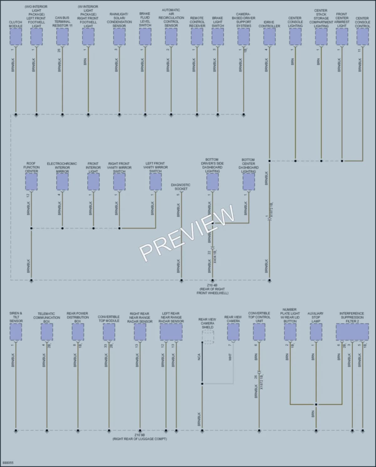 2024 BMW Z4 Ground Distribution wiring diagram preview