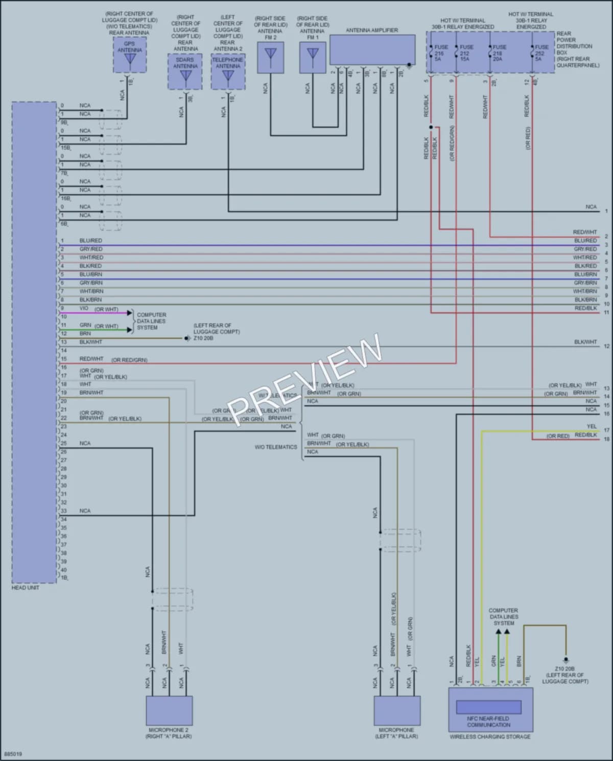 2024 BMW Z4 Radio wiring diagram preview