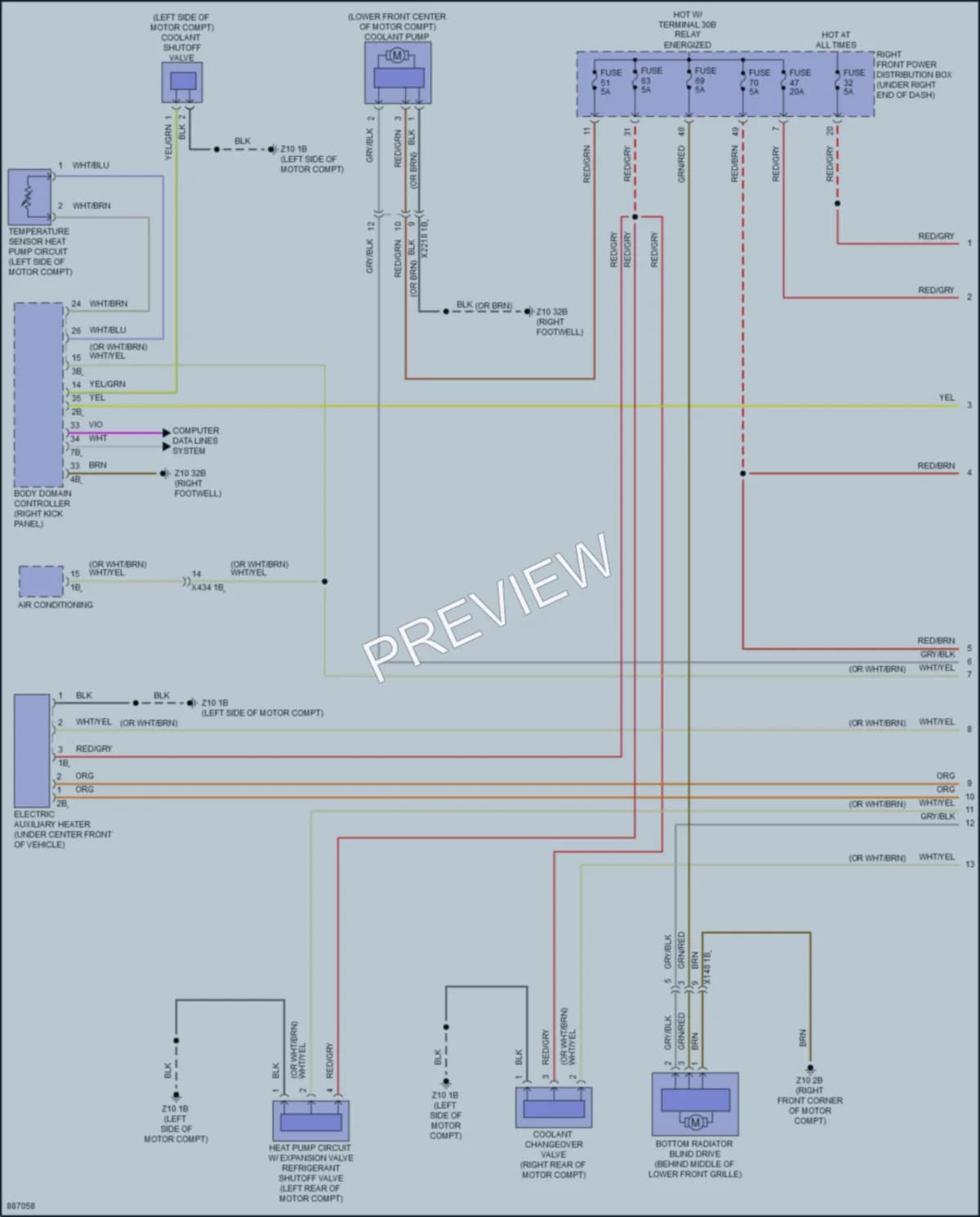 2024 BMW i4GranCoupe Cooling Fan wiring diagram preview