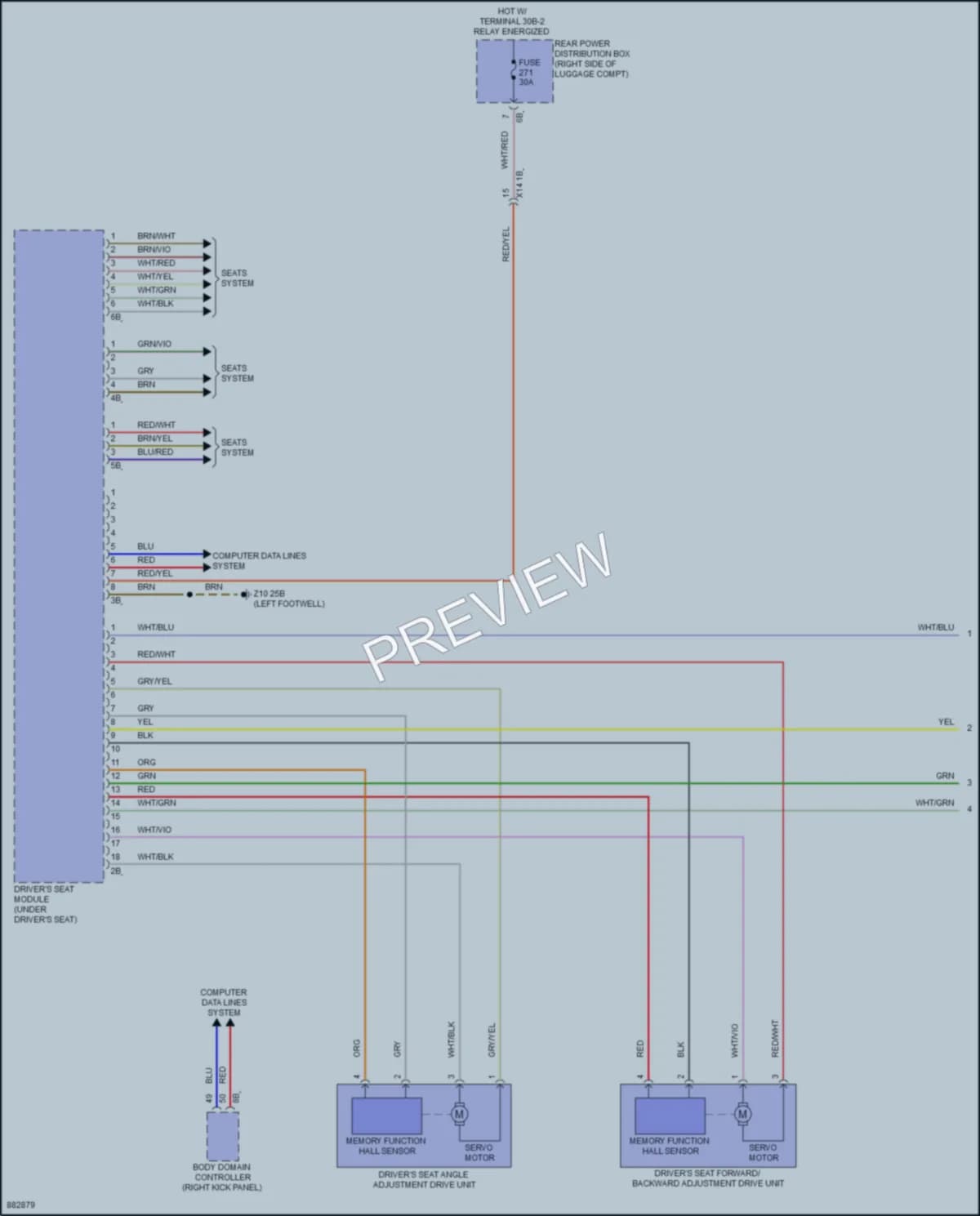 2024 BMW i4GranCoupe Memory Systems wiring diagram preview