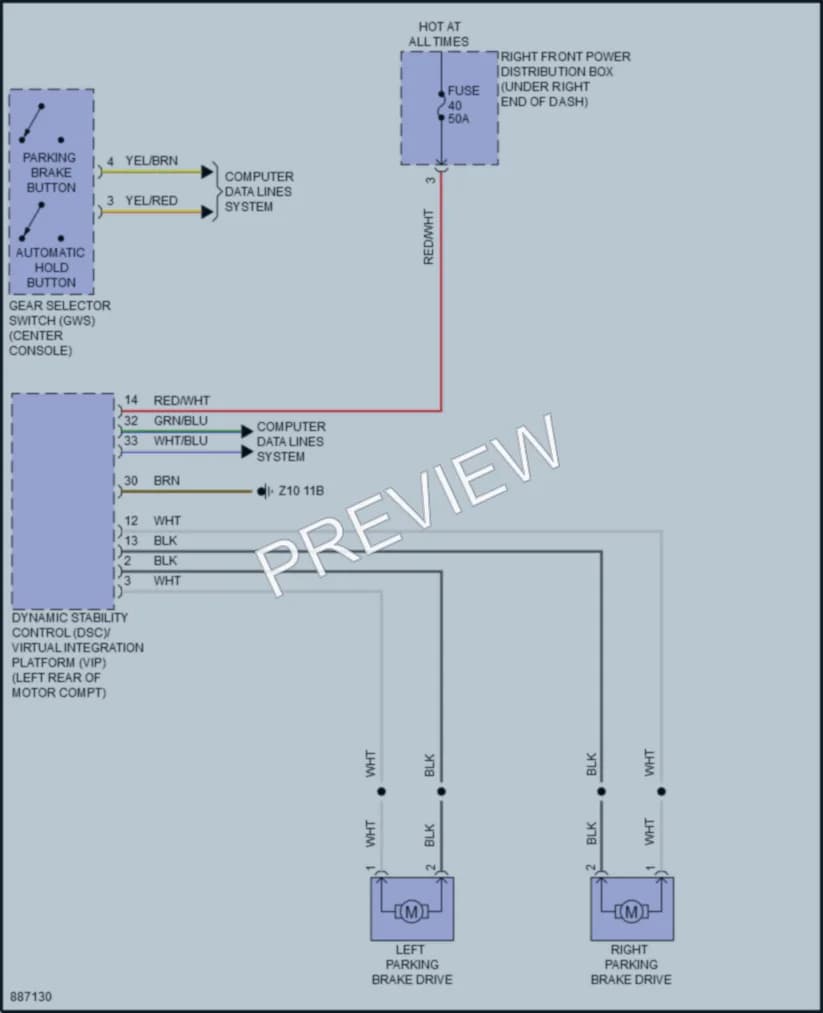 2024 BMW i5 Shift Interlock wiring diagram preview
