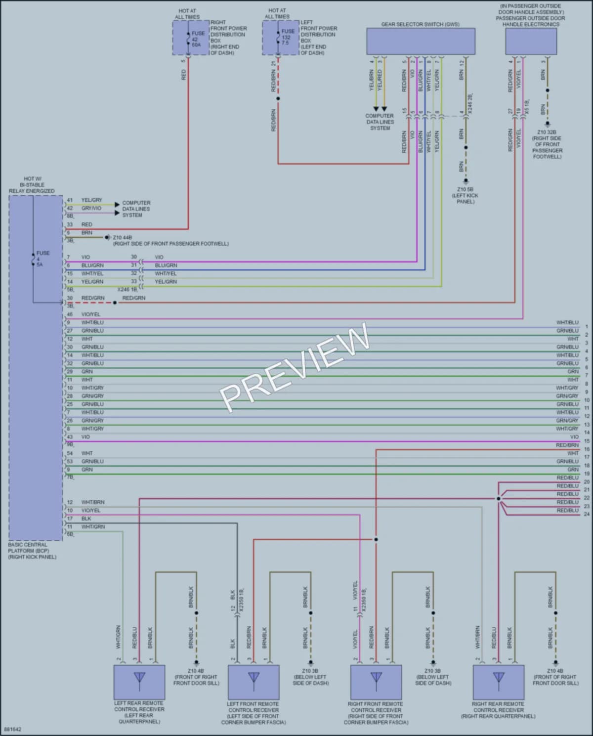2024 BMW i7 Anti Theft wiring diagram preview