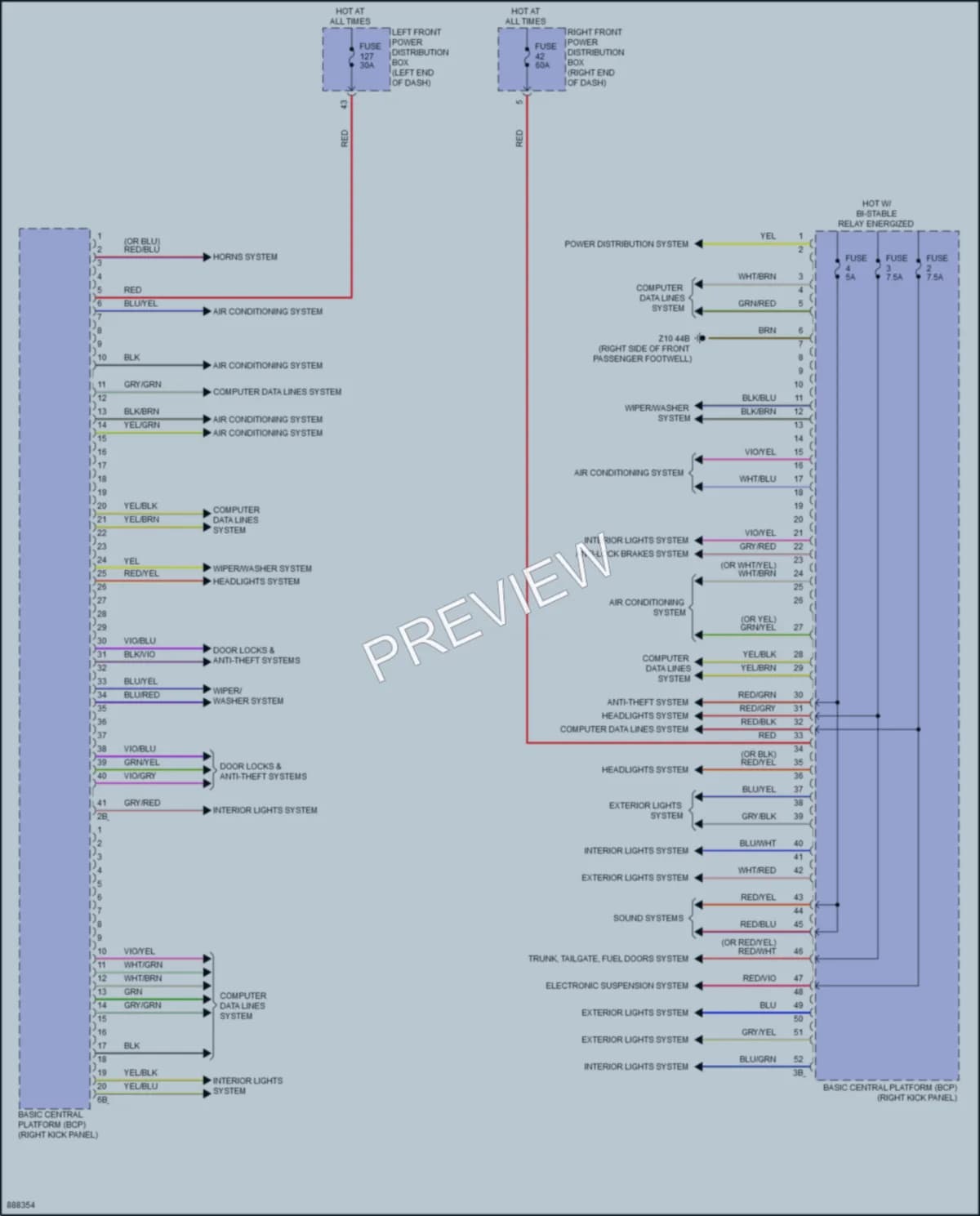 2024 BMW i7 Body Control Modules wiring diagram preview