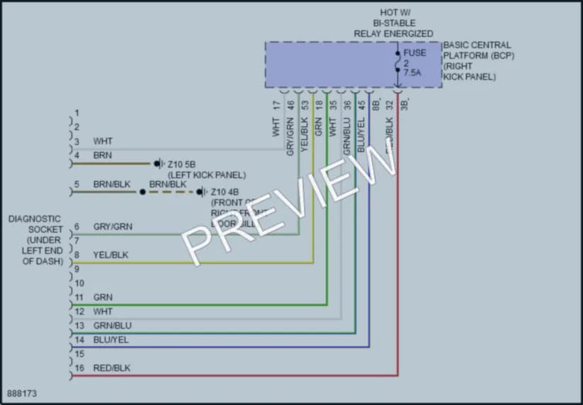 2024 BMW i7 Computer Data Lines wiring diagram preview