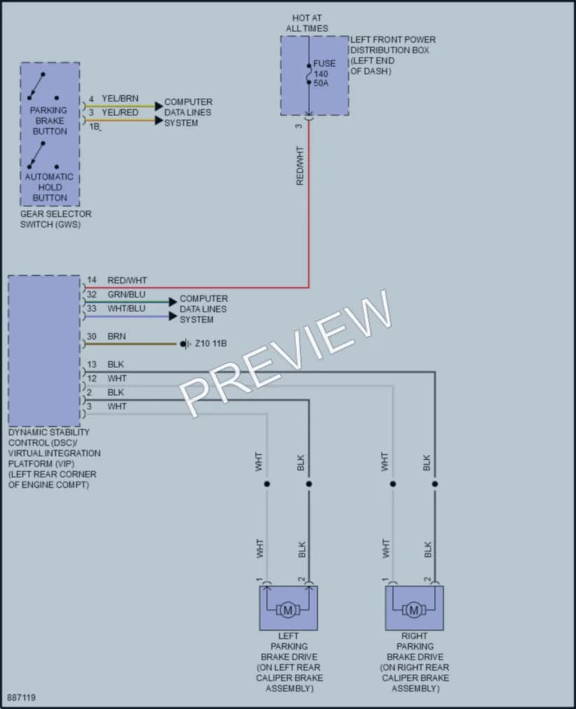 2024 BMW i7 Shift Interlock wiring diagram preview