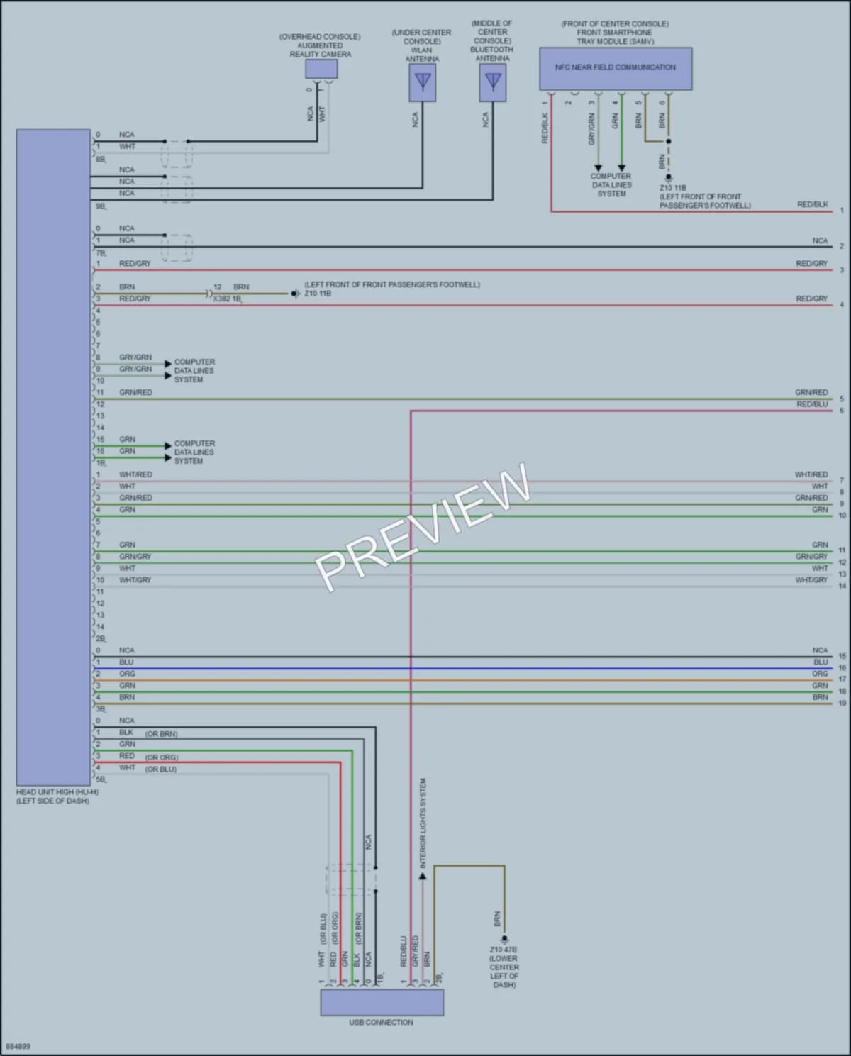 2024 BMW iX Radio wiring diagram preview