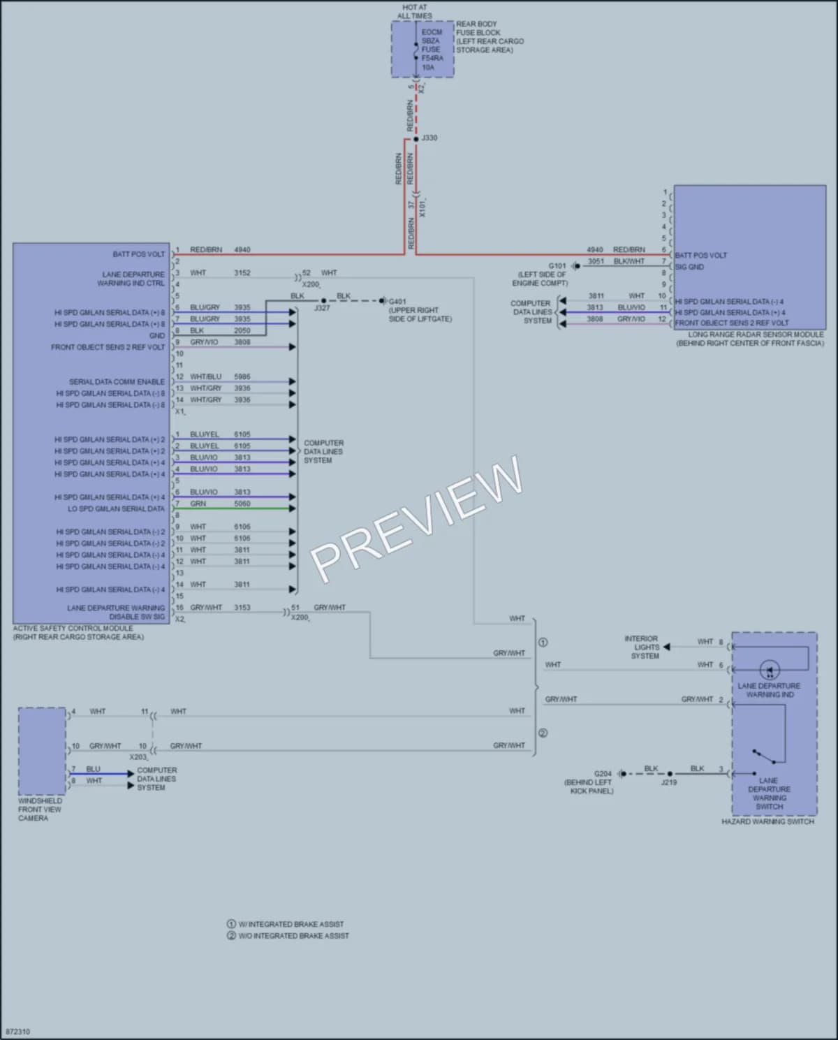 2024 Buick Enclave Instrument Cluster wiring diagram preview