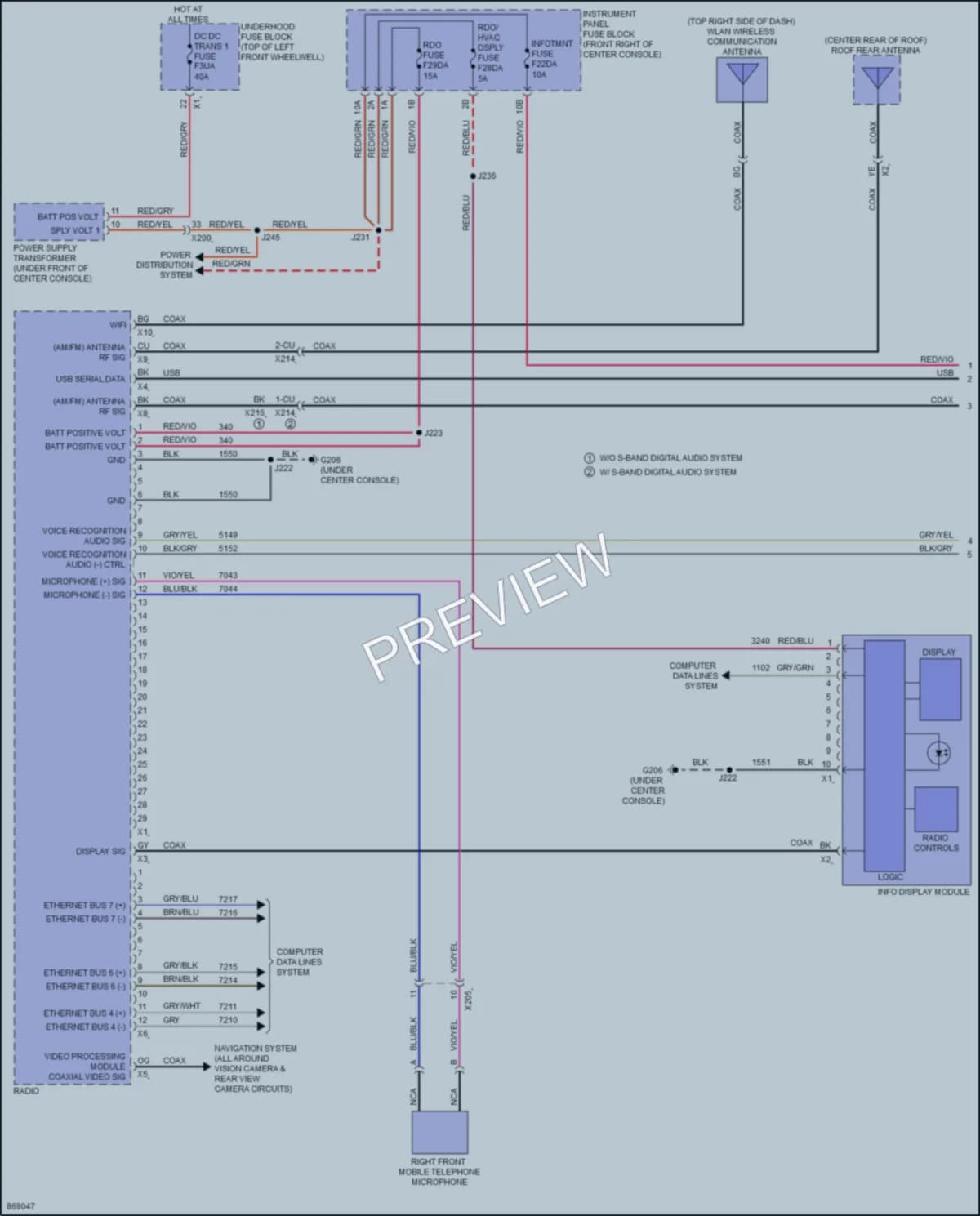 2024 Buick Enclave Radio wiring diagram preview