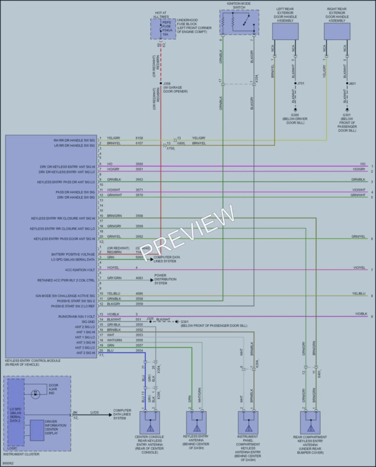 2024 Buick EncoreGX Power Door Locks wiring diagram preview