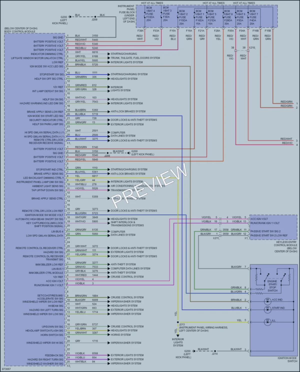 2024 Buick Envista Body Control Modules wiring diagram preview