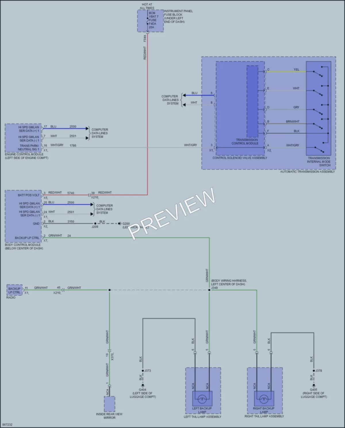 2024 Buick Envista Exterior Lights wiring diagram preview