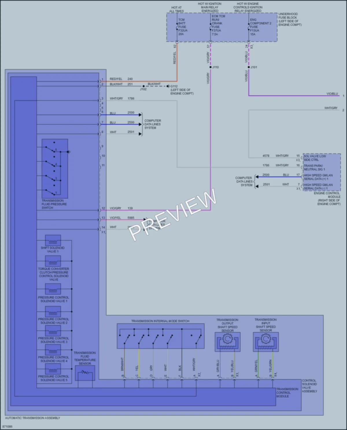 2024 Buick Envista Transmission wiring diagram preview