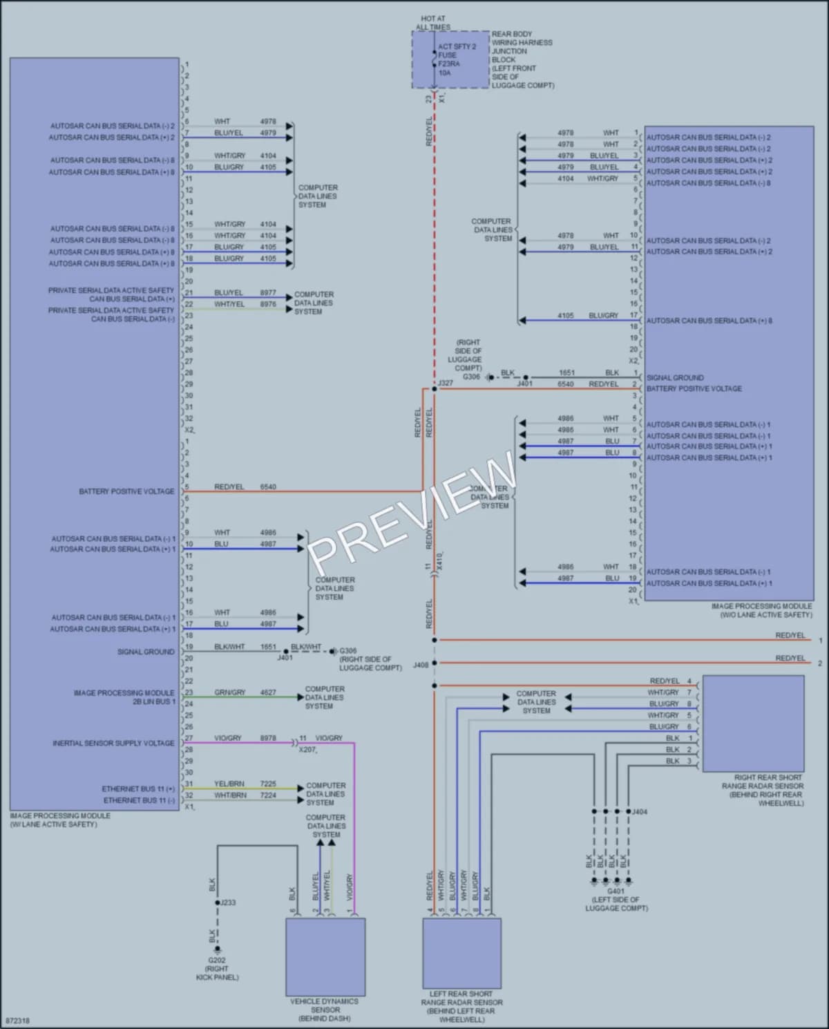 2024 Cadillac CT4 Instrument Cluster wiring diagram preview