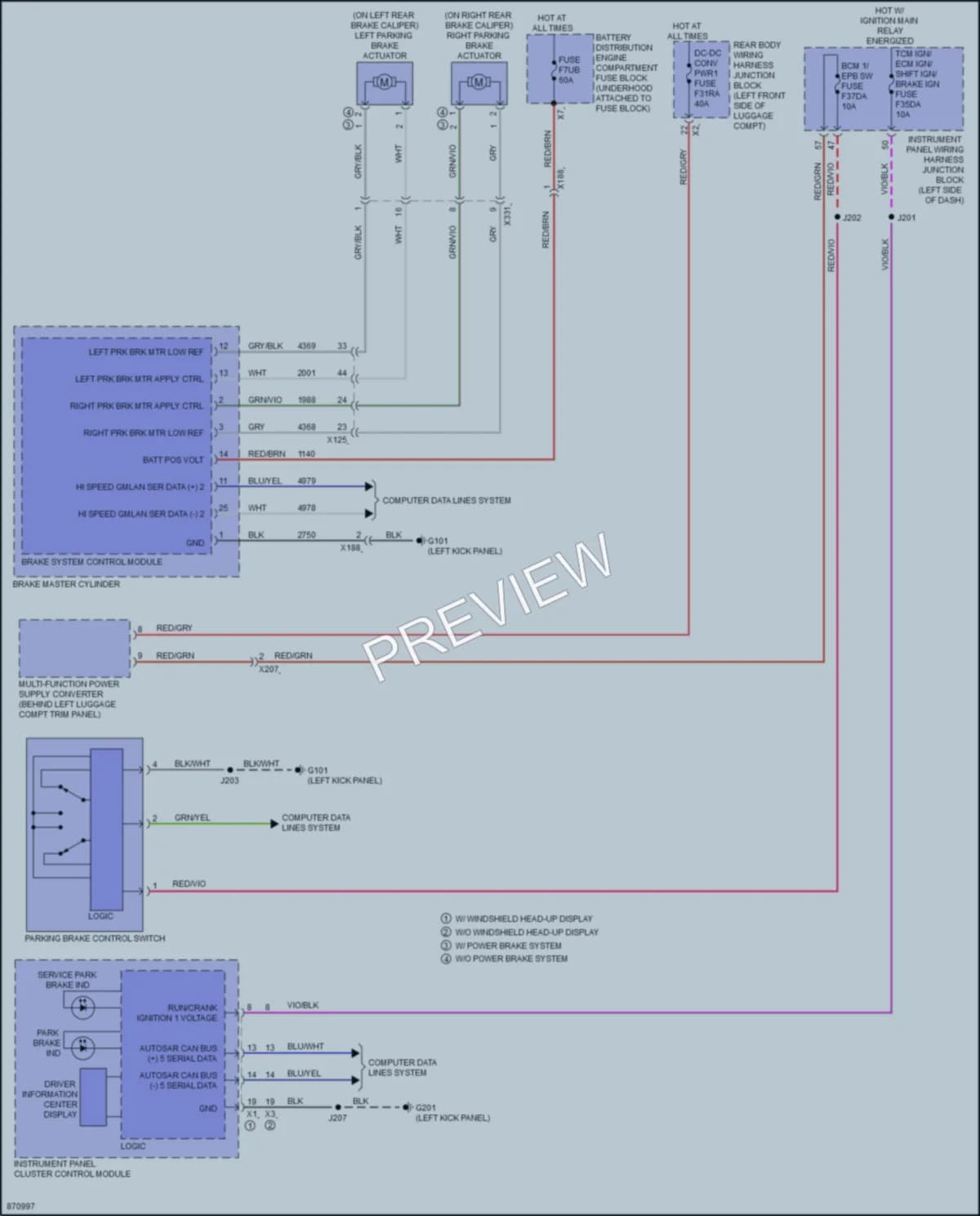 2024 Cadillac CT4 Shift Interlock wiring diagram preview