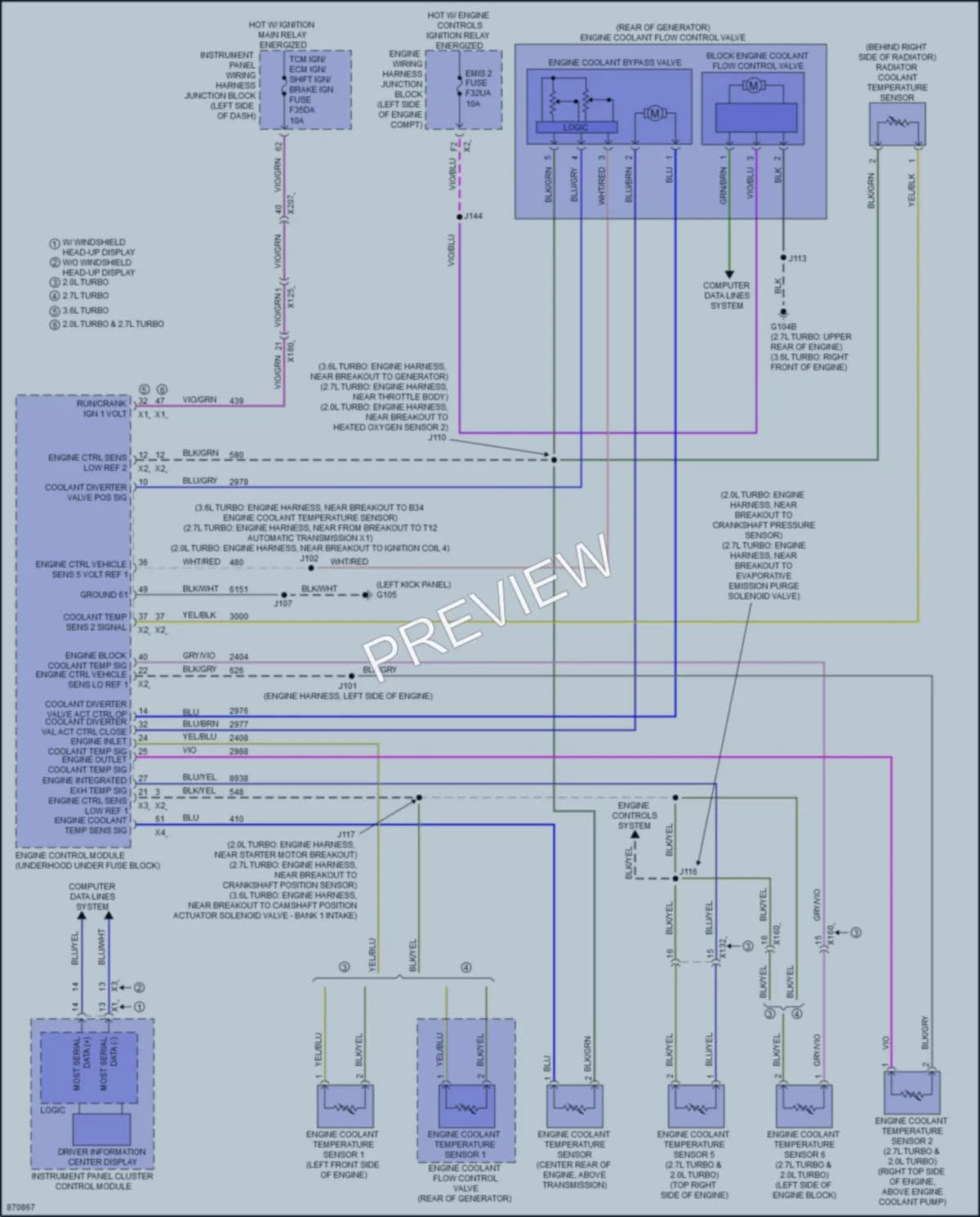 2024 Cadillac CT4V Cooling Fan wiring diagram preview