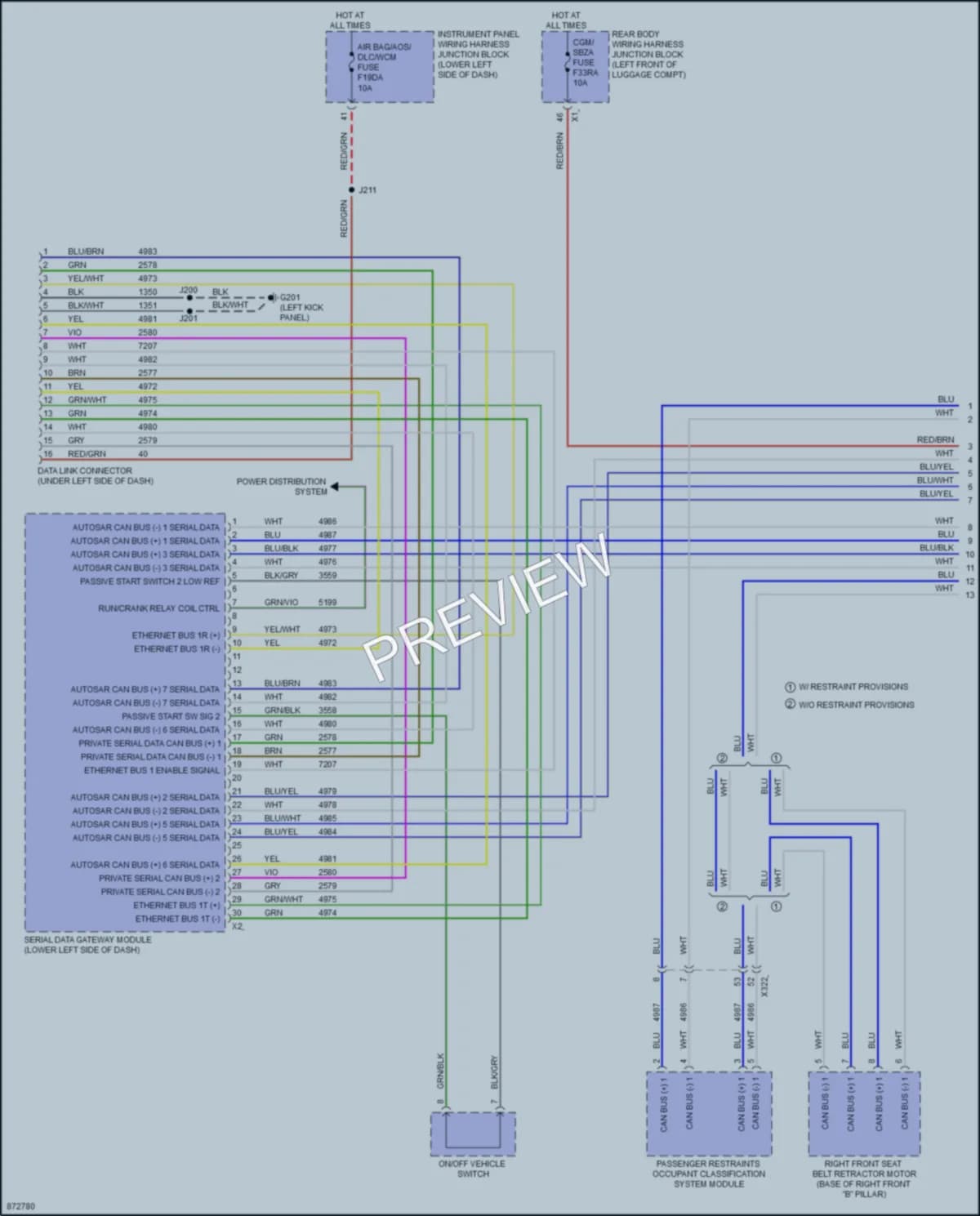 2024 Cadillac CT5 Computer Data Lines wiring diagram preview