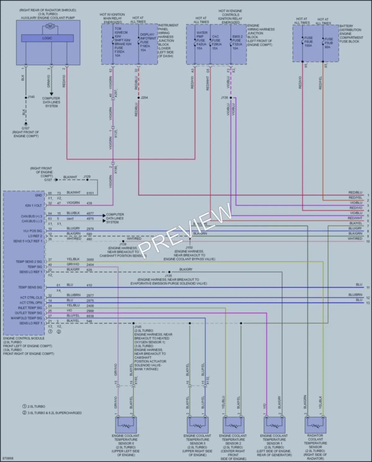 2024 Cadillac CT5 Cooling Fan wiring diagram preview