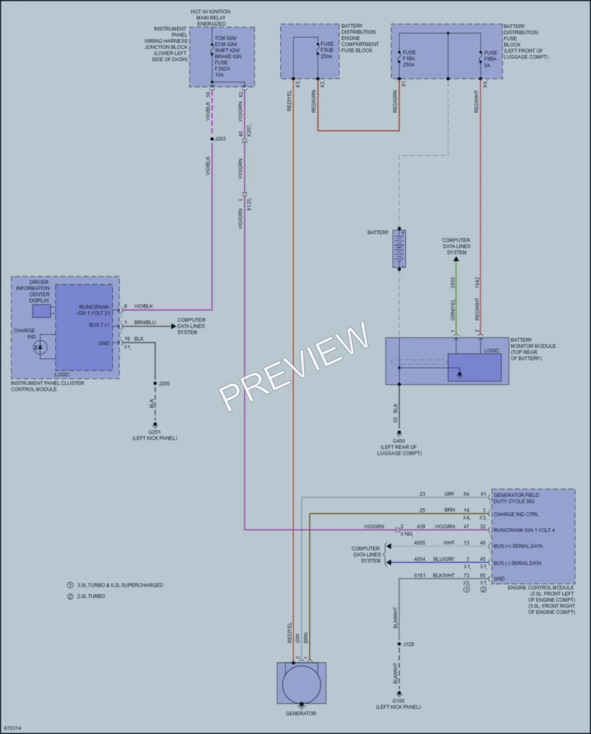 2024 Cadillac CT5 Starting Charging wiring diagram preview