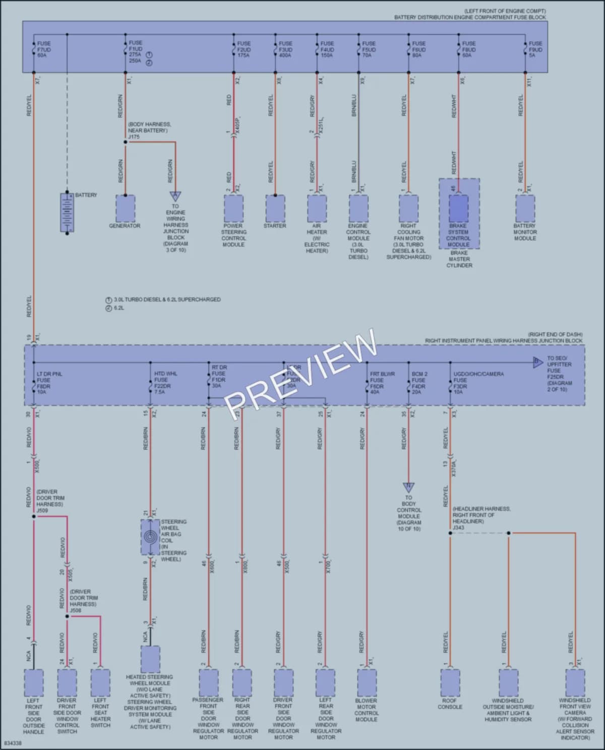 2024 Cadillac EscaladeV Power Distribution wiring diagram preview