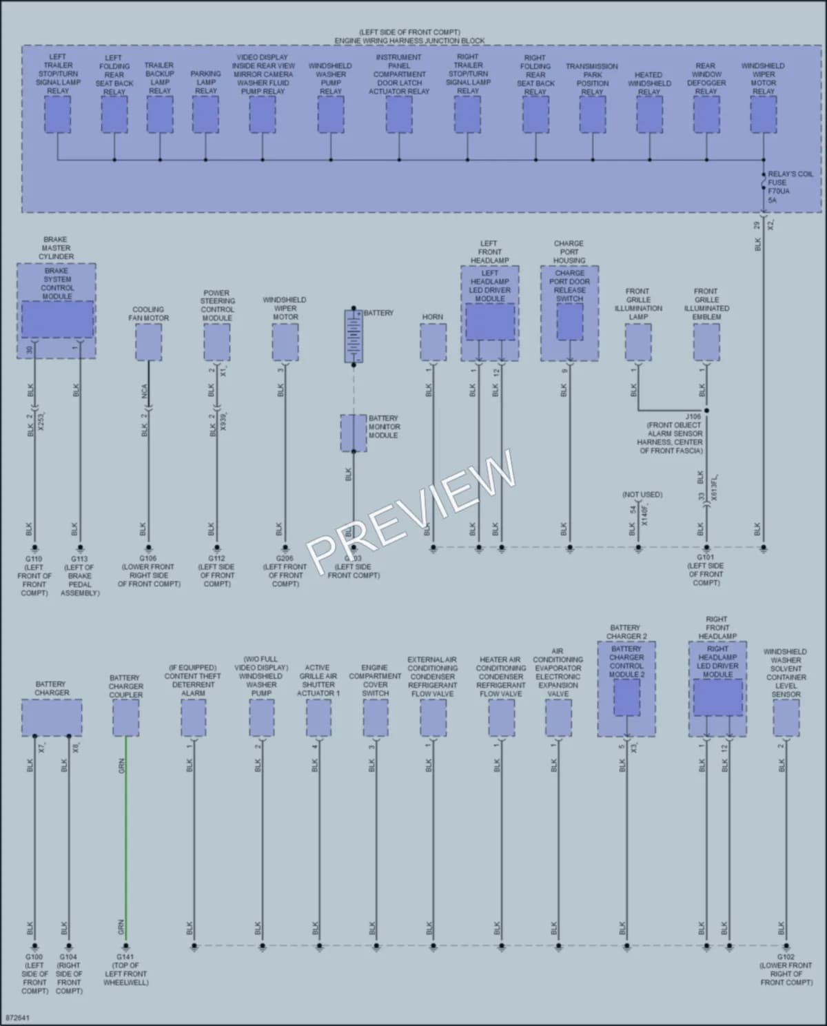 2024 Cadillac Lyriq Ground Distribution wiring diagram preview