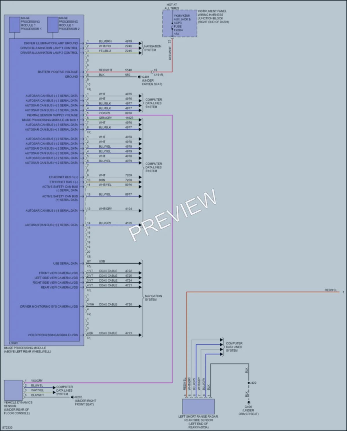 2024 Cadillac Lyriq Instrument Cluster wiring diagram preview