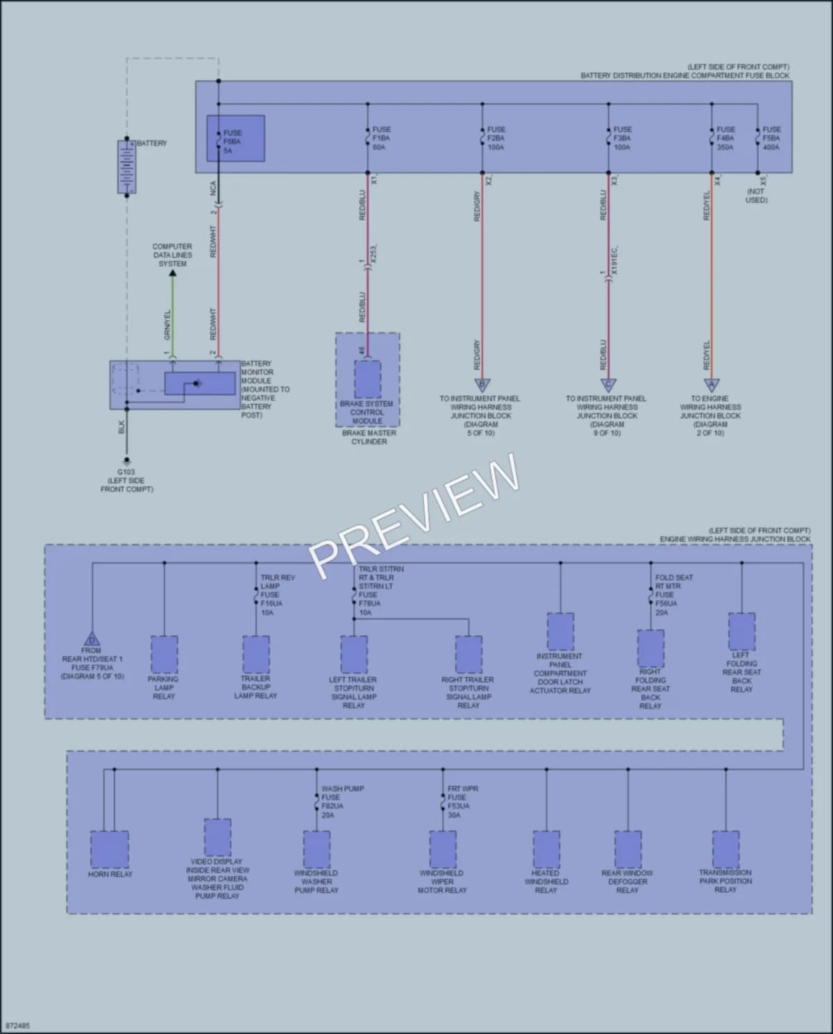 2024 Cadillac Lyriq Power Distribution wiring diagram preview