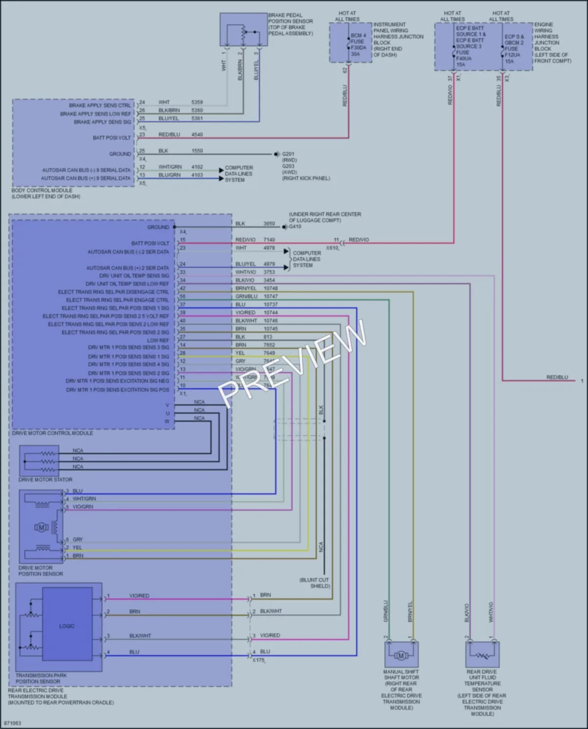 2024 Cadillac Lyriq Transmission wiring diagram preview