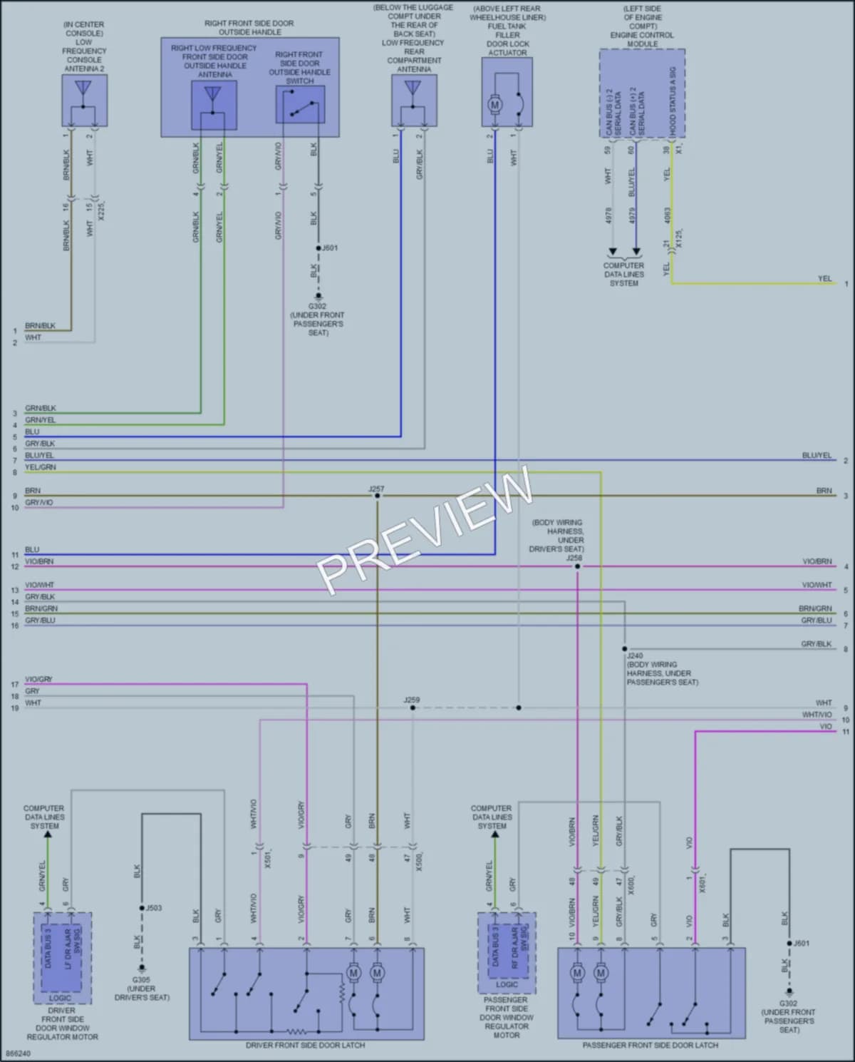 2024 Cadillac XT4 Anti Theft wiring diagram preview