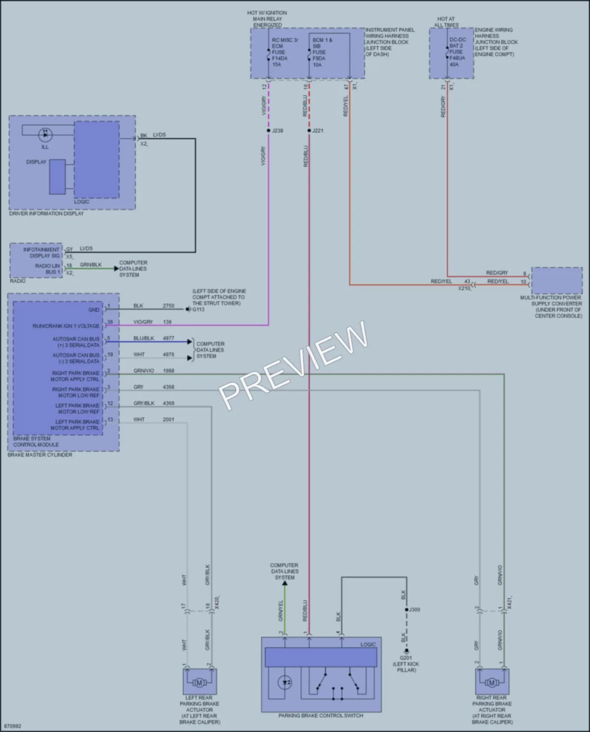2024 Cadillac XT4 Shift Interlock wiring diagram preview