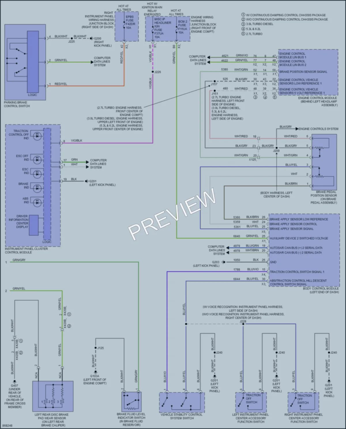 2024 Chevrolet 1500Silverado Anti Lock Brakes Wiring Diagrams protected preview