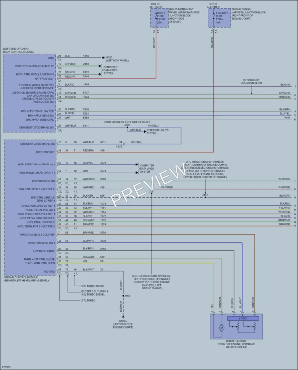 2024 Chevrolet 1500Silverado Cruise Control Wiring Diagrams protected preview