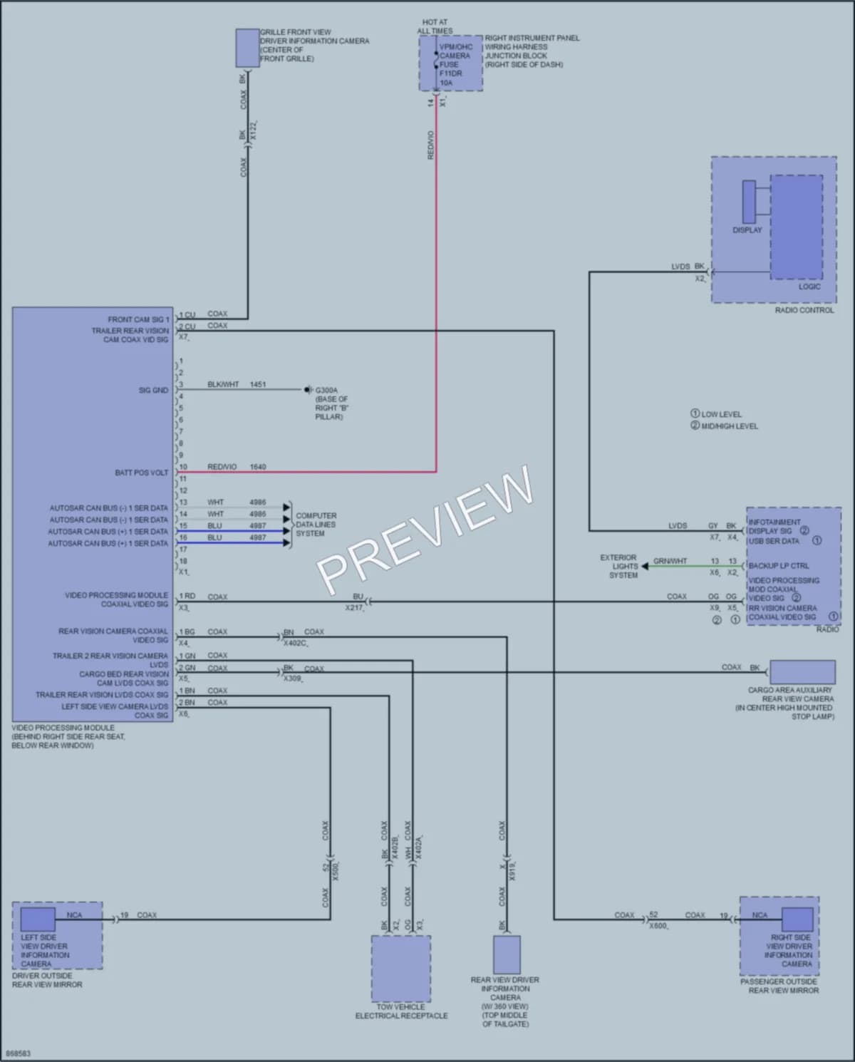 2024 Chevrolet 1500Silverado Navigation wiring diagram preview