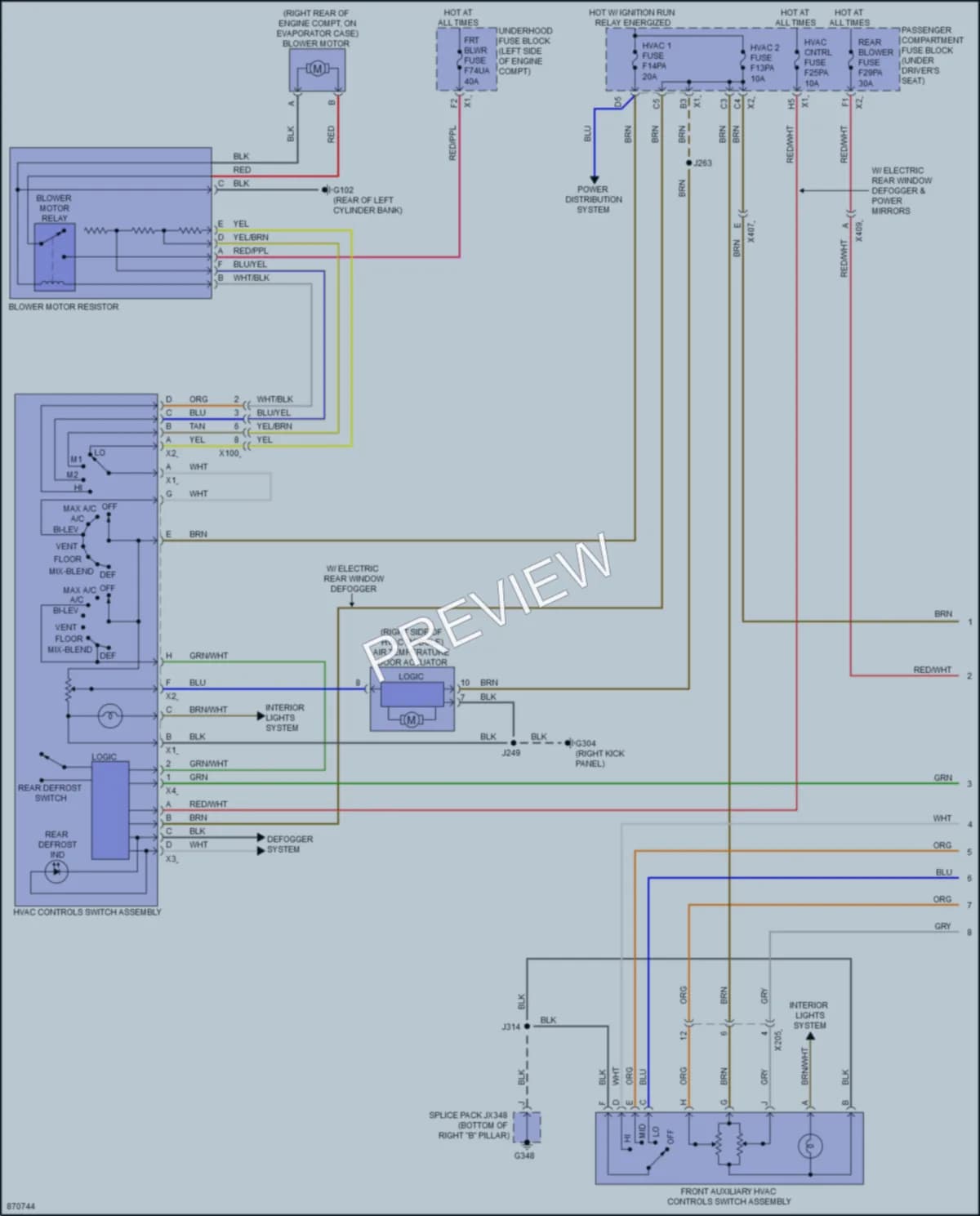 2024 Chevrolet 2500Express Air Conditioning wiring diagram preview