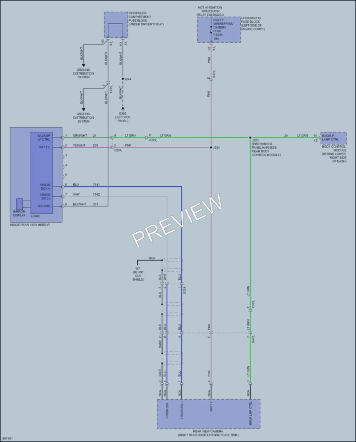 2024 Chevrolet 2500Express Power Mirrors wiring diagram preview