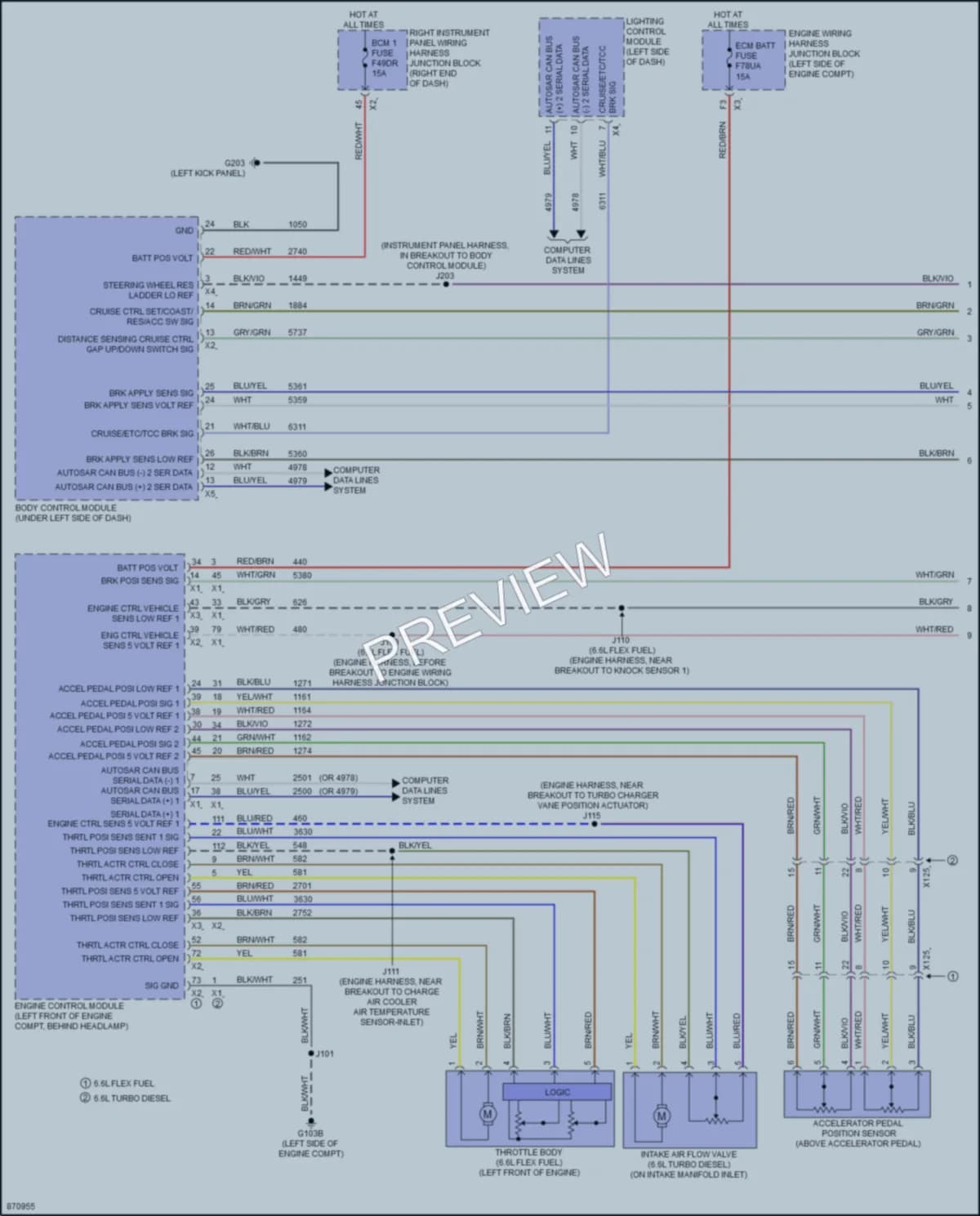 2024 Chevrolet 2500HDSilverado Cruise Control wiring diagram preview