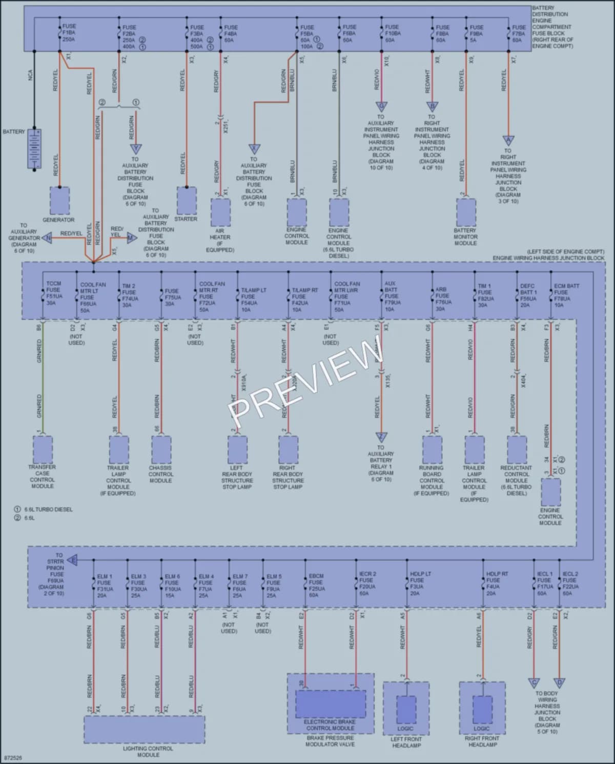 2024 Chevrolet 2500HDSilverado Power Distribution wiring diagram preview
