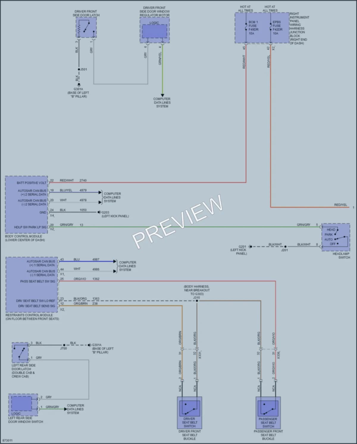 2024 Chevrolet 3500HDSilverado Warning Systems wiring diagram preview