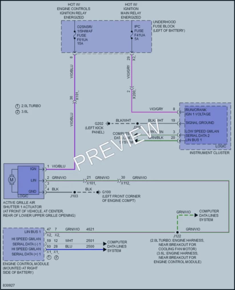 2024 Chevrolet Blazer Active Bodyworks wiring diagram preview