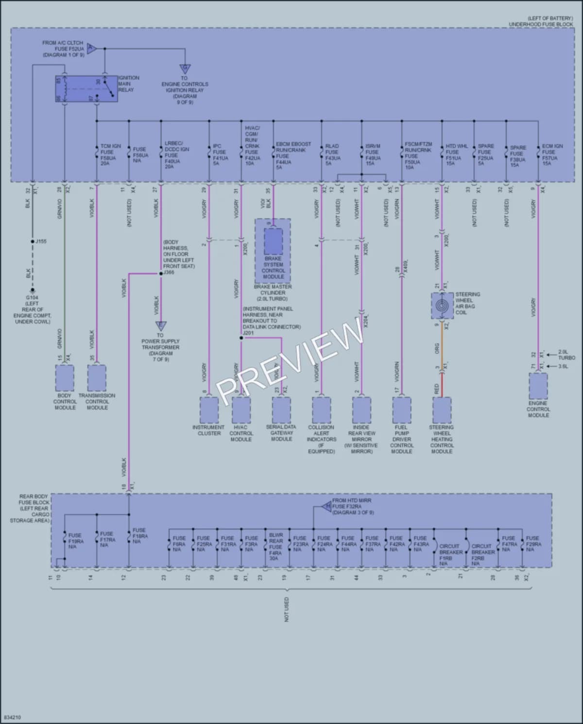 2024 Chevrolet Blazer Power Distribution wiring diagram preview
