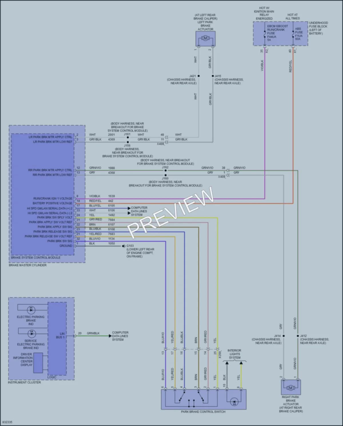 2024 Chevrolet Blazer Shift Interlock wiring diagram preview