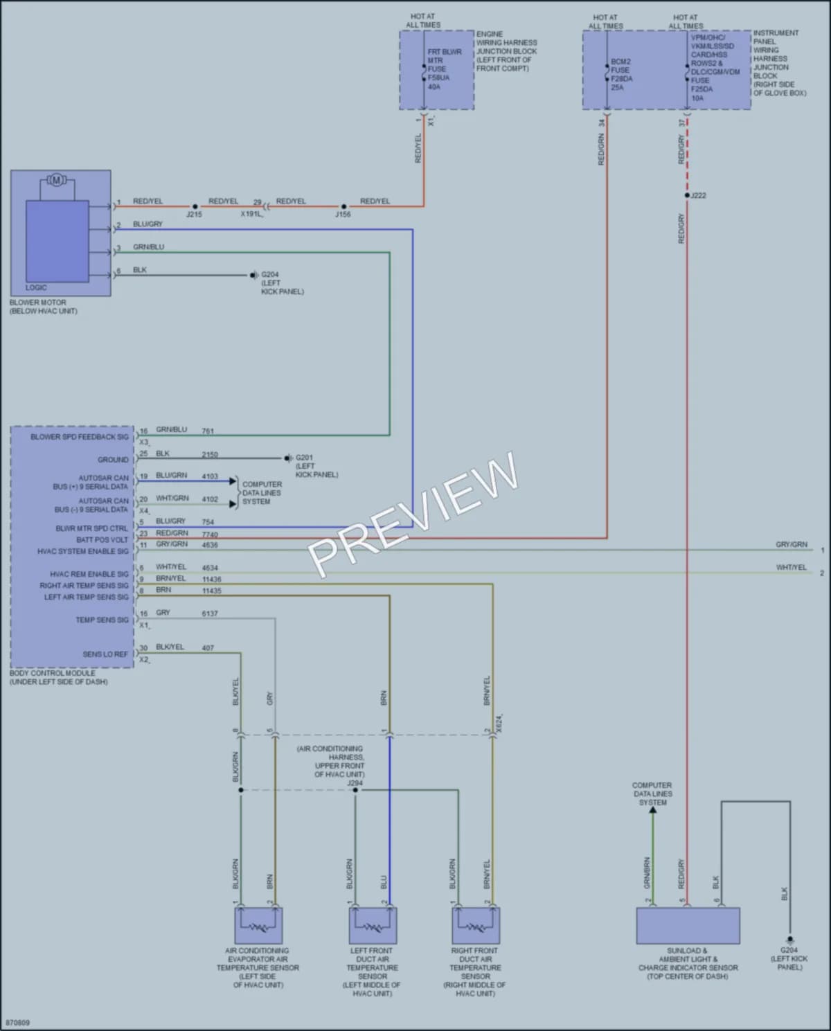 2024 Chevrolet BlazerEV Air Conditioning wiring diagram preview