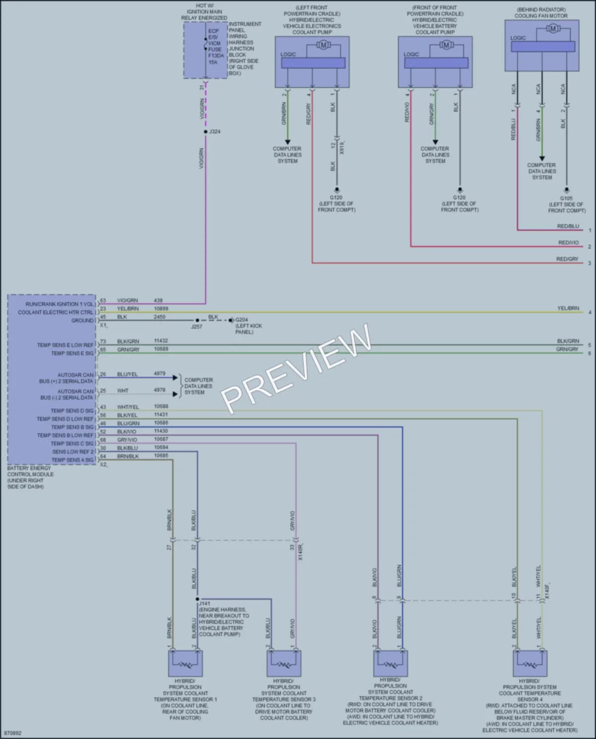 2024 Chevrolet BlazerEV Cooling Fan wiring diagram preview