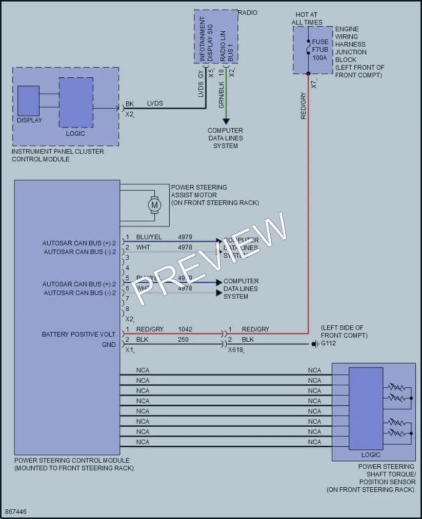 2024 Chevrolet BlazerEV Electronic Power Steering wiring diagram preview