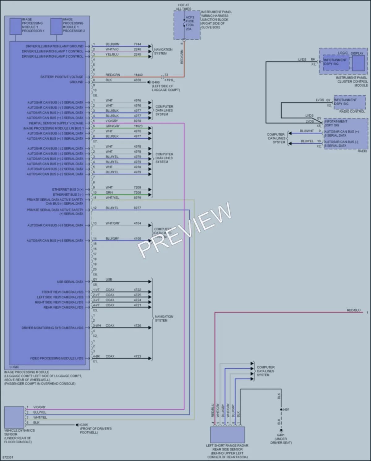 2024 Chevrolet BlazerEV Instrument Cluster wiring diagram preview