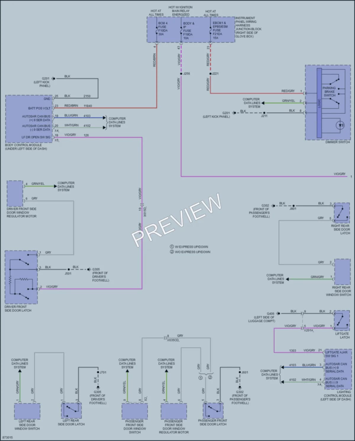 2024 Chevrolet BlazerEV Warning Systems wiring diagram preview