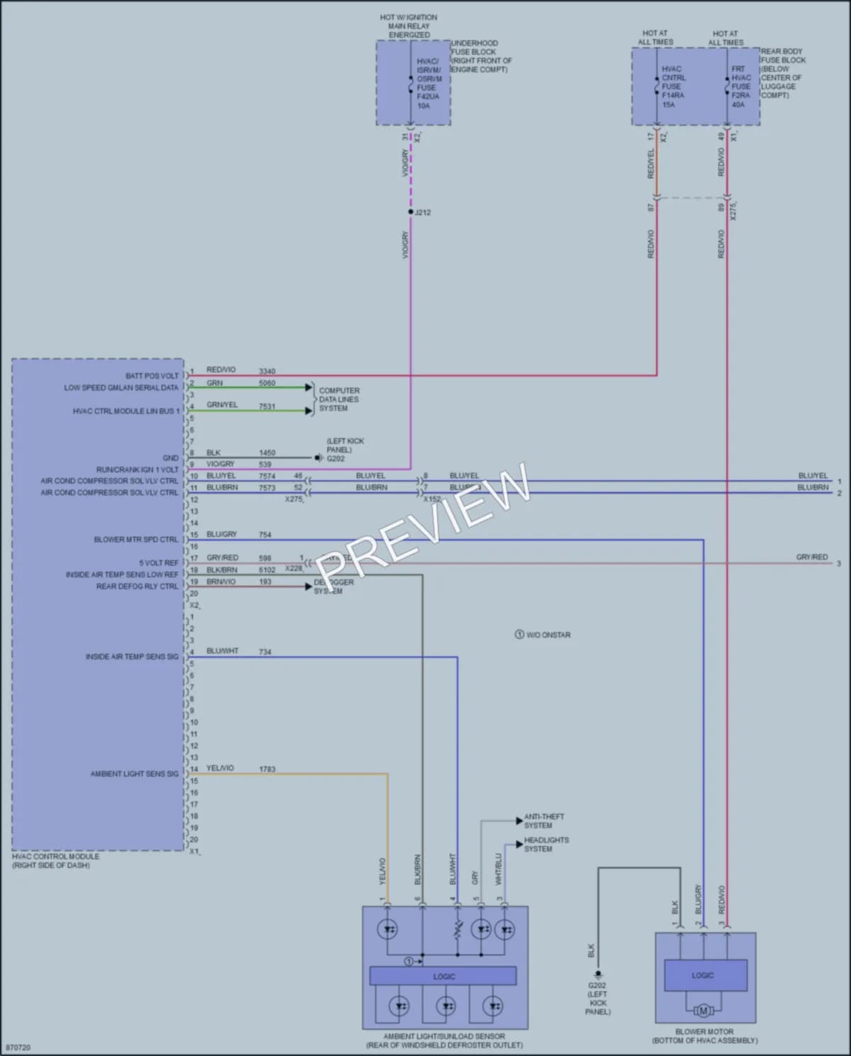 2024 Chevrolet Camaro Air Conditioning wiring diagram preview