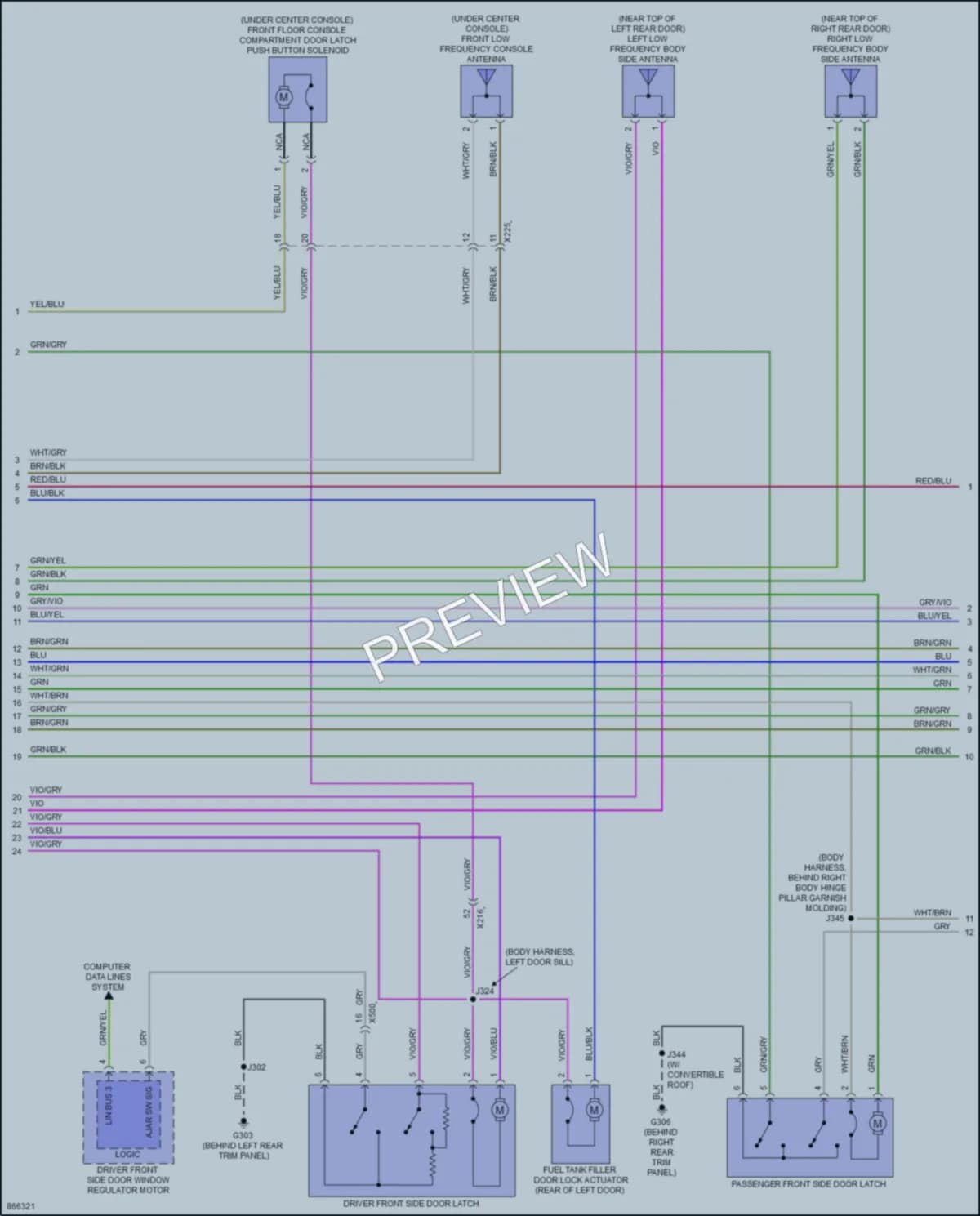 2024 Chevrolet CorvetteERay Anti Theft wiring diagram preview