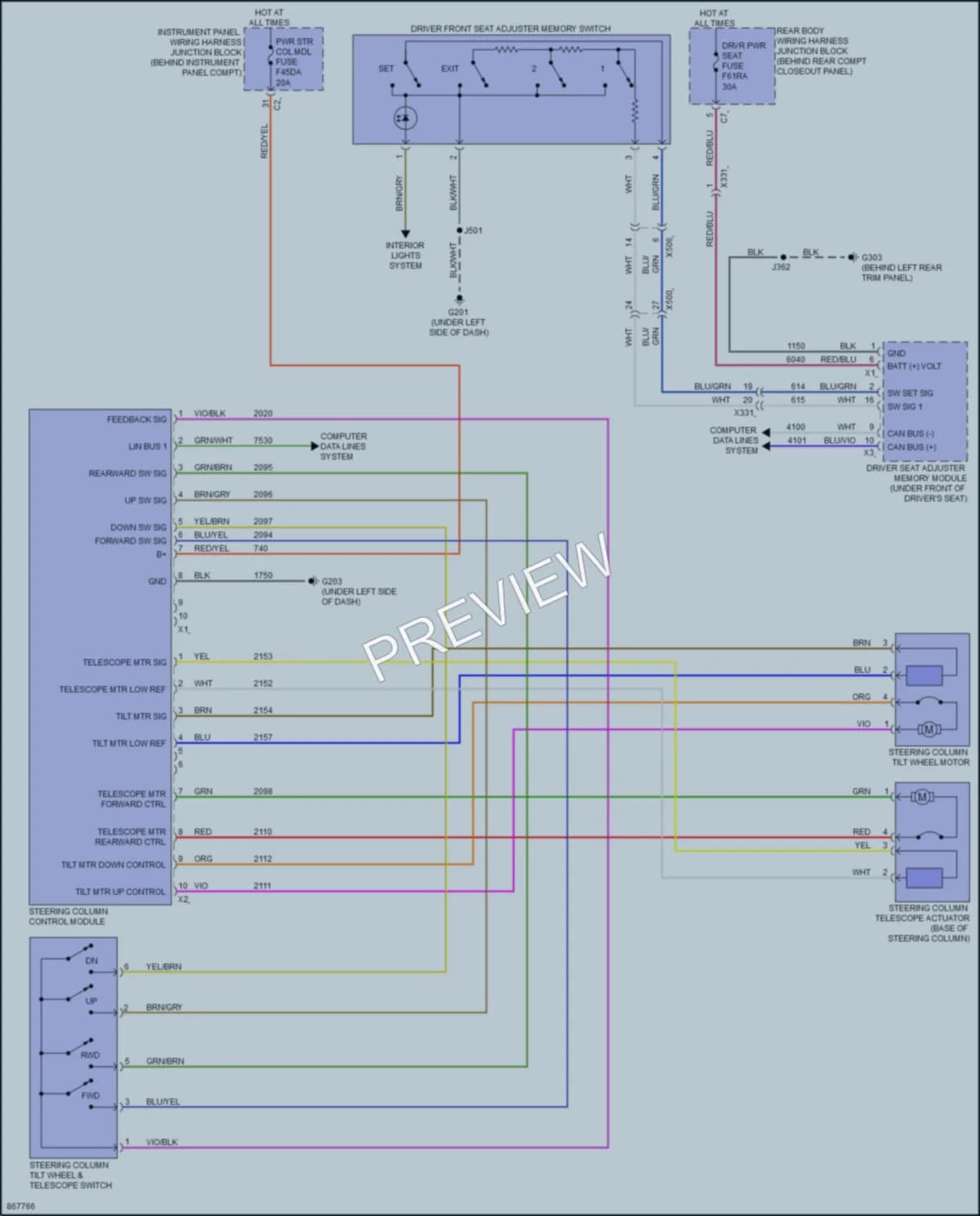 2024 Chevrolet CorvetteERay Memory Systems wiring diagram preview