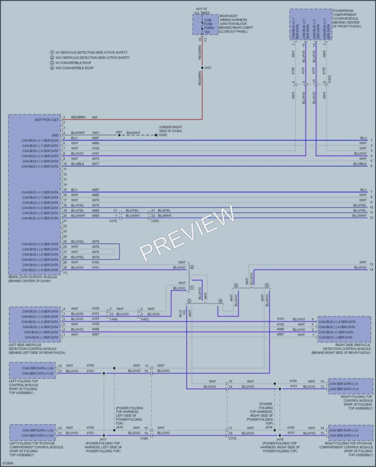 2024 Chevrolet CorvetteStingray Computer Data Lines wiring diagram preview